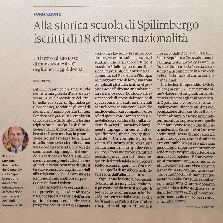 Article dedicated to the School
