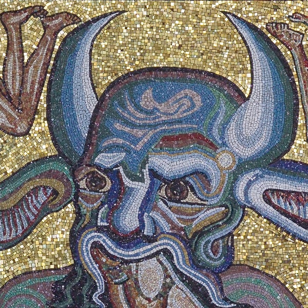 Copia della scena dell'Inferno della cupola del Battistero di San Giovanni a Firenze