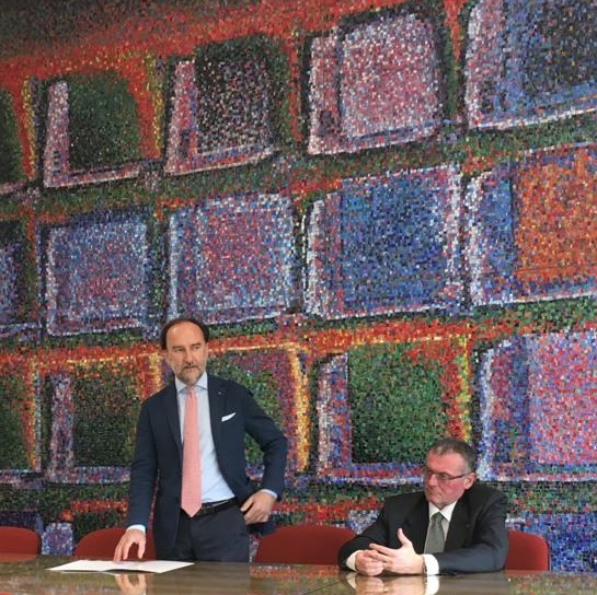 il dott. Renzo Francesconi e il presidente Lovison