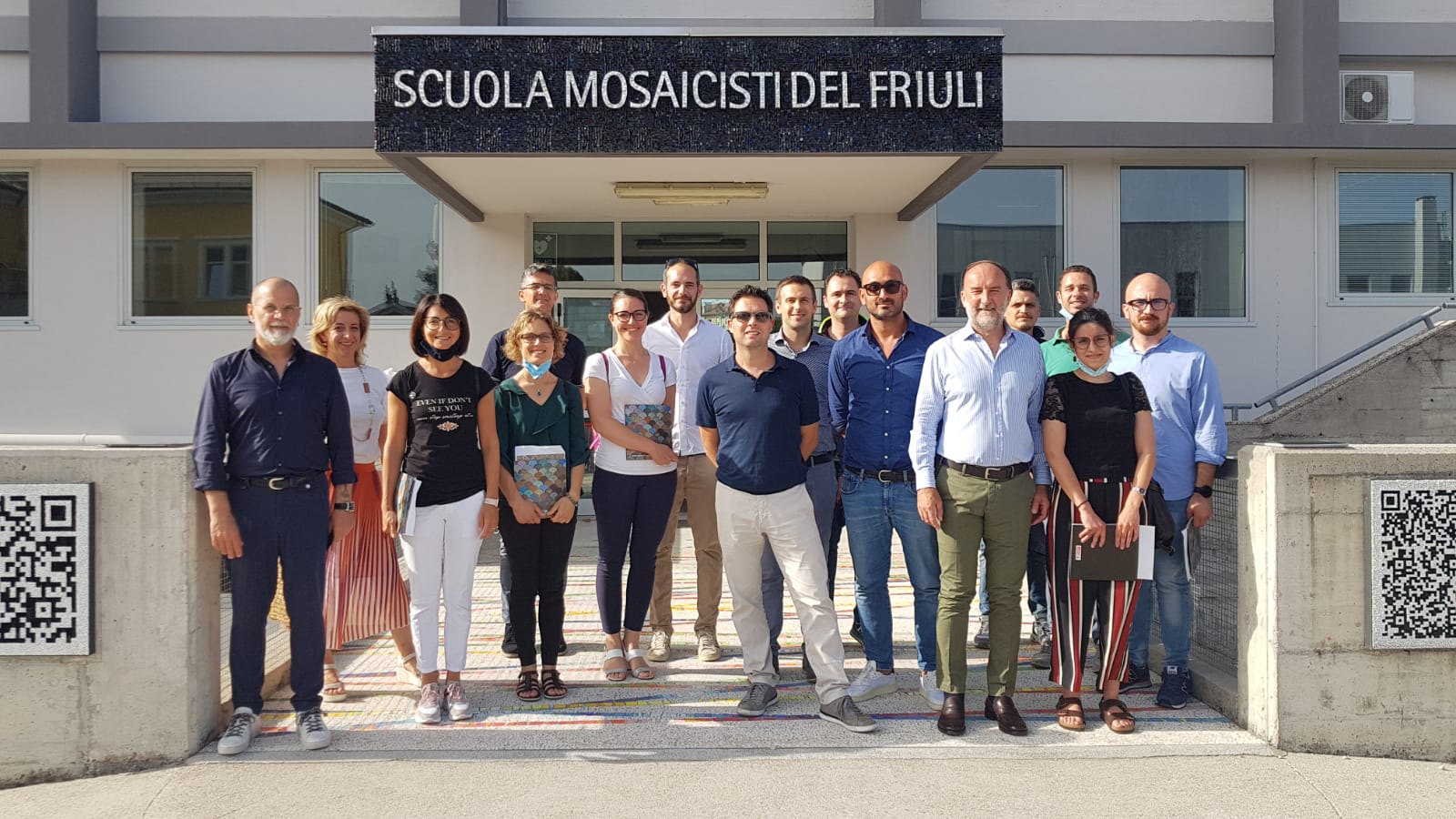 NIP e Lovison ingresso Scuola Mosaicisti