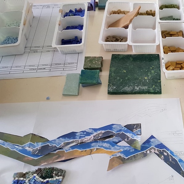 Mosaic tests by Jonas Giubbini