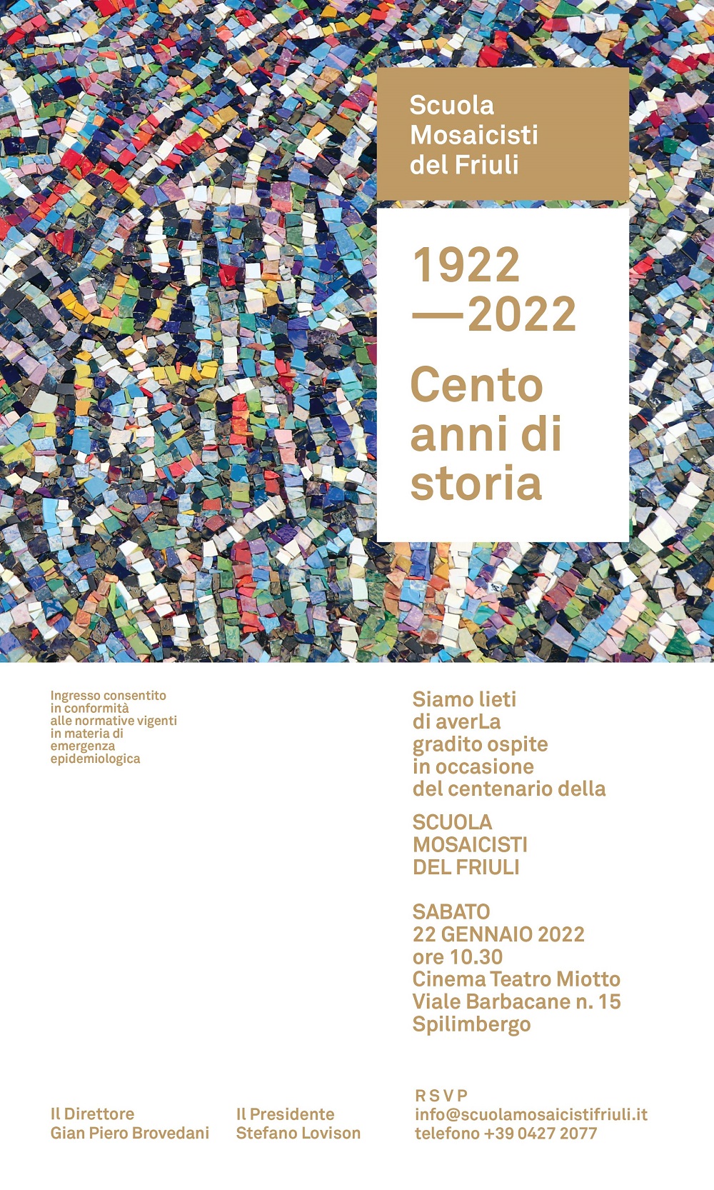 Centenary of the Scuola Mosaicisti del Friuli