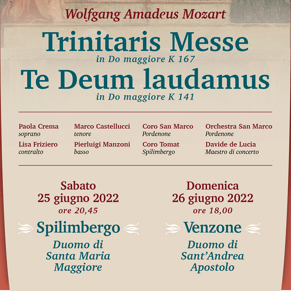Mozart concert choir Tomat
