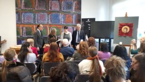 the reading of the reasons for the award to Corinna Bizzocchi