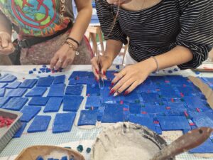 realizzazione mosaico Lignano 2024