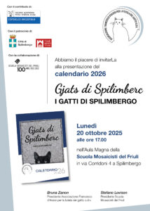 Invito presentazione Calendario 2026 Gjats di Spilimberc