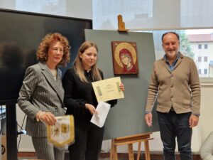 premio Gonano 2025 presidente Rotary Rosanna Rovere_Matilde Colli_Presidente scuola Stefano Lovison