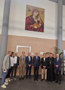 Mosaic of the Virgin Mary at Pordenone Hospital 3