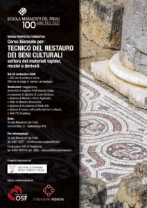Locandina corso restauro agosto 2026